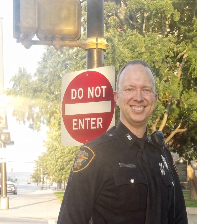 Dwayne Hartzo in Fort Worth Police Department uniform